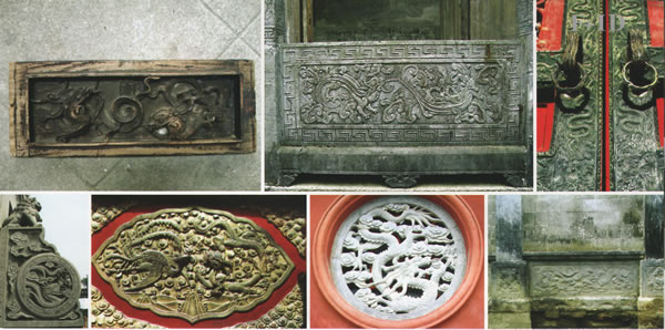 中国传统建筑室内装饰中的龙凤图腾