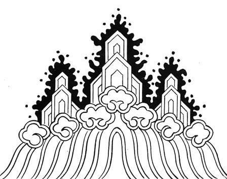 福山寿海的象征——海水江崖纹