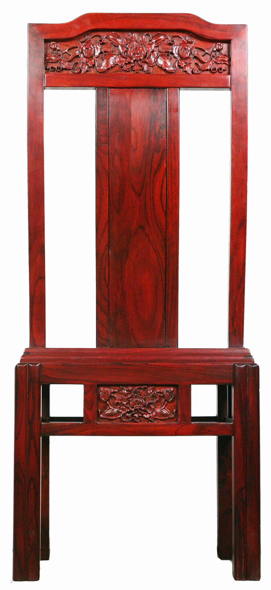 航管红木 餐台椅（88型牡丹花）专利号：ZL 2010 3 0299008.5