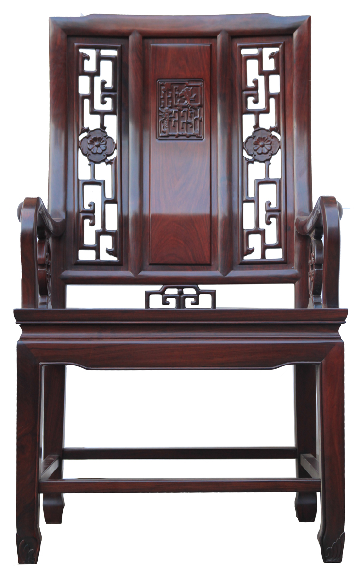 航管红木 餐台椅扶手椅（63型老上海）专利号：ZL 2010 3 0505799.2