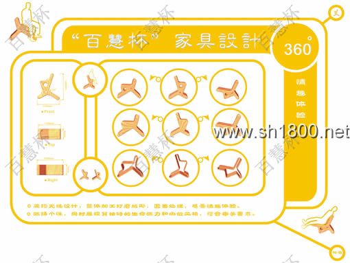   “百慧杯”中国红木家具设计大赛0591号作品《360度随意变》