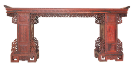 航管红木 中堂供桌（喜上眉梢） 专利号：ZL 2011 3 0429756.5