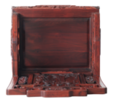 航管红木 餐桌扶手椅（雕人物） 专利号：ZL 2011 3 0426343.1