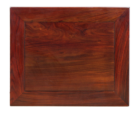 艺雕红木 卧房床头柜（富贵平安） 专利号：ZL 2011 3 0137365.6