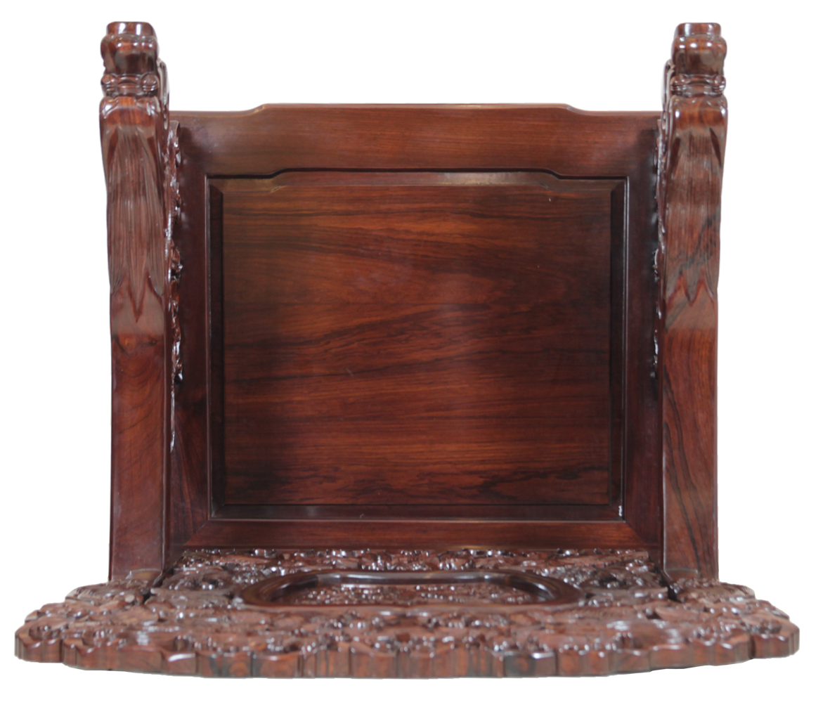 万新红木    单人沙发（龙凤） 专利号： ZL   2011     3    0169290.X